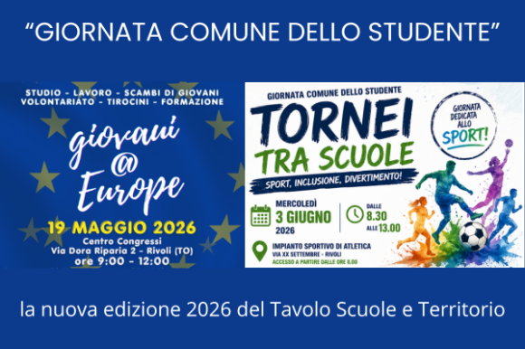 La “Giornata Comune dello Studente”, la nuova edizione 2026 del Tavolo Scuole e Territorio La “Giornata Comune dello Studente”, la nuova edizione 2026 del Tavolo Scuole e Territorio