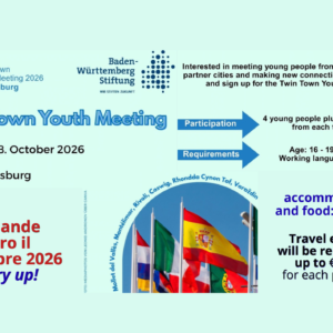 Twin Town Youth Meeting 24 – 28 October 2026 Ravensburg