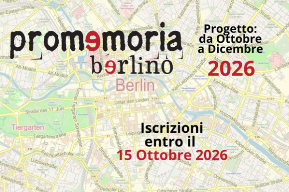 ProMemoria_Berlino 2026 – dal 23 al 27 novembre 2026